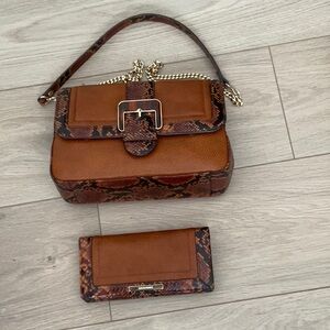 Brahmin crossbody/handbag and matching wallet
